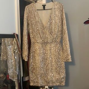 MODA International Sequined Cocktail Dress